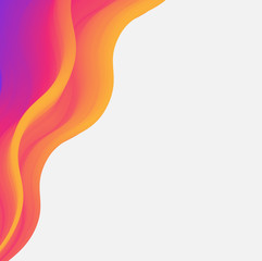 Abstract colour pattern on white background.