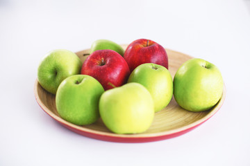 Fresh vegetables on a clean wooden table