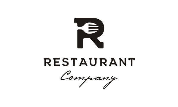 Initial / Monogram R for Restaurant logo design inspiration