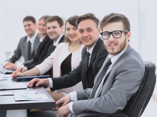 businessman and business team at the workplace