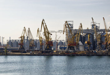 Cargo harbour, Cargo ship in harbour