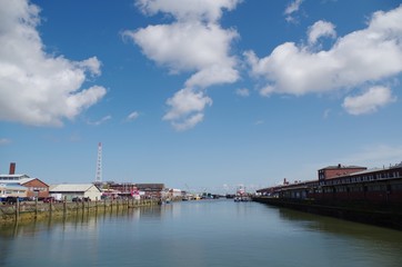 Fototapeta premium Hafenpanorama