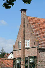 Monumental houses in the town