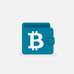Obraz premium bitcoin wallet icon