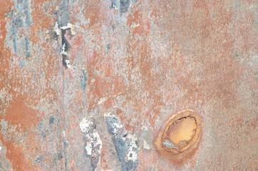 Abstrakte Fotografie einer verwitterten Metallplatte