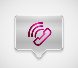Vector phone support web button