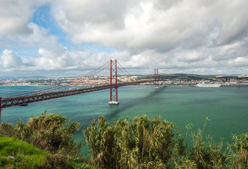 Fototapeta premium 25 of April Bridge, Lisbon