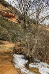 Cabriel River with crystal clear waters and surrounded by green vegetation