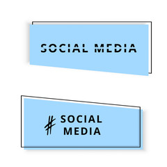 Social Media banners. Vector illustration.