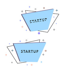 Startup banners. Vector illustration.