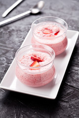 Homemade Strawberry Mousse