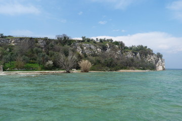 Naklejka premium Halbinsel Sirmione am Gardasee.