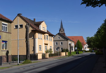 Fototapeta na wymiar Bad Liebenwerda, Riesaer Straße, Heimatstadt