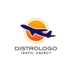 travel agency logo vector template. Holiday logo template vector icon 