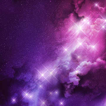 Pink And Purple Nebula