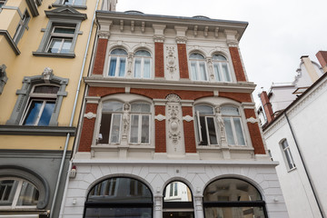 Obraz premium historische Fassaden von Stadthäusern in der Altstadt von Hameln