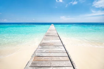 Photo sur Plexiglas Bora Bora, Polynésie française Urlaub auf einer einsamen Insel in den Tropen