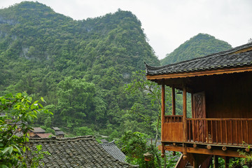 house, architecture, building, wooden, home, ancient, wood, temple, roof, garden, village, sky, traditional, rural, nature, travel, landscape, asia, green, summer, cottage, hut, grass, china, tree