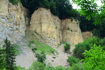 Moessinger Bergrutsch in Baden Wuerttemberg