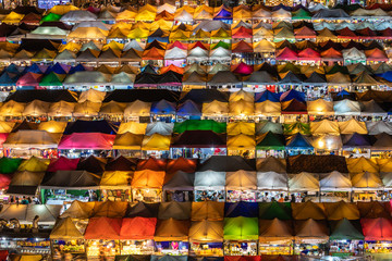 Colored night Thai market