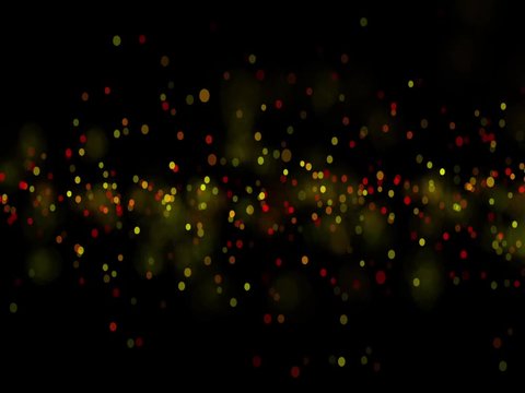 Abstract animation motion of particles elements