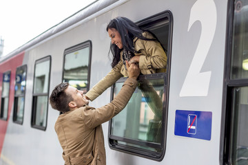 arrival by train