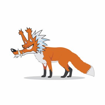 wolf, wolves cartoon design for mascot or comic