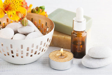 SPA composition with essential oil