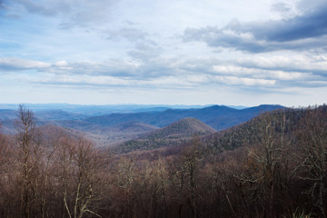 Blue ridge mountains. USA