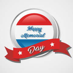 Happy Memorial Day banner.Vector illustration.Illustrator eps 10.