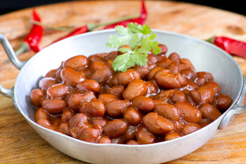 haricots à la tomate