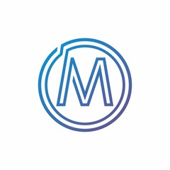 M letter logo design for company, idea, and trendy
