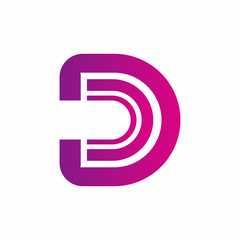 Abstract Letter D Logo Vector Template