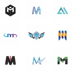 M letter logo design for website, art, symbol, and brand
