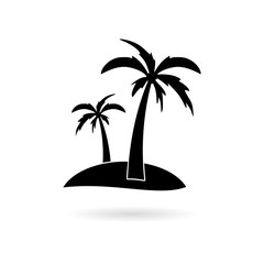 Palm Tree Silhouette icon