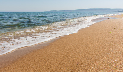 Fototapeta na wymiar Sea beach with Golden sand