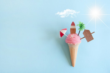 Summer icecream concept
