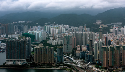 Fototapeta na wymiar Homes in Hong Kong.