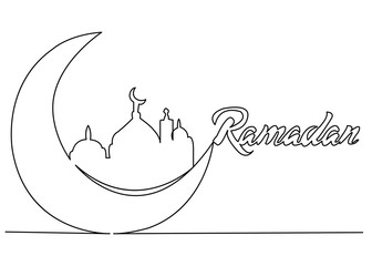 Ramadan Mosque in the month
