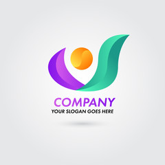 abstract symbol company concept template
