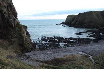 Fototapeta na wymiar Cliff Edges by the Sea