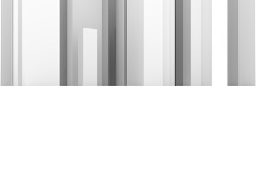 Abstract modern pillar style soft white & gray background. Dreamy, artwork, line & decoration.