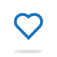 Heart vector icon, like symbol. Trendy, simple flat sign illustration for web