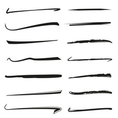 black hand drawn and grunge brush set