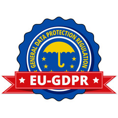 EU GDPR label illustration