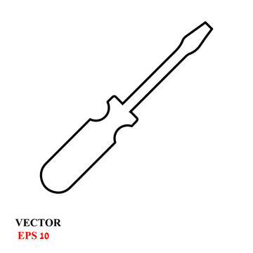 screwdriver. vector illustration
