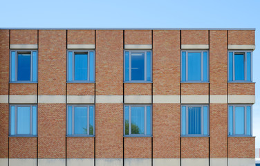 building facade  - house exterior, brick stone architecture -