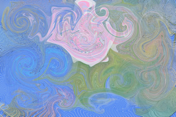 Abstract pixel twirls effects for background or texture Imagination, colorful, artistic & light.