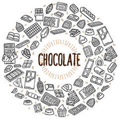 chocolate vector doodle illustration