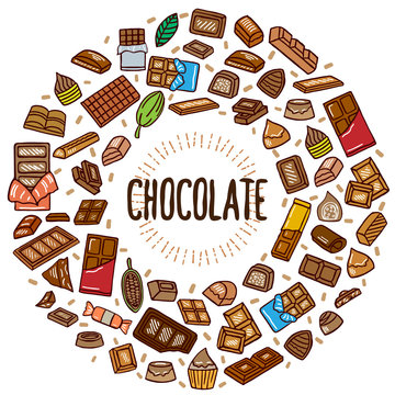 chocolate vector doodle illustration